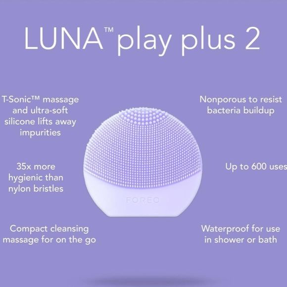Foreo Luna Play Plus 2 Facial Cleansing Massager- I Lilac You - Picture 10 of 10